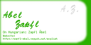 abel zapfl business card